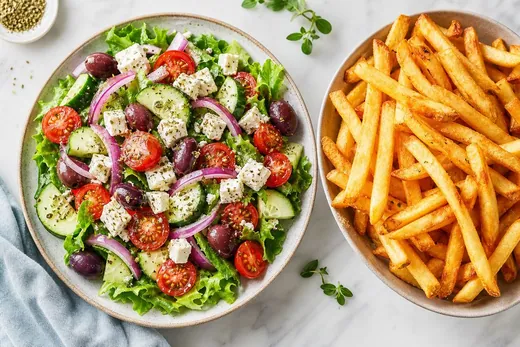 Salads & Fries from The Pizza House
